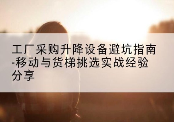乌兰浩特移动式升降机怎么选-工厂采购升降设备避坑指南-移动与货梯挑选实战经验分享
